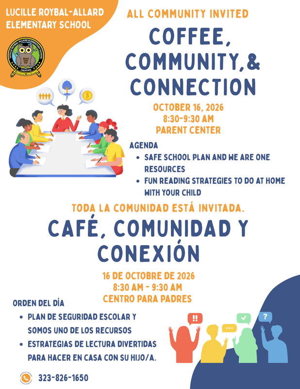 Coffee, Community and Connections with the Principal