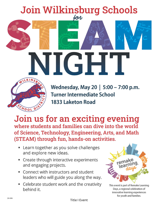 STEAM Night flyer