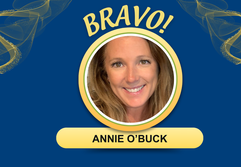 Bravo! Award winner Annie O'Buck