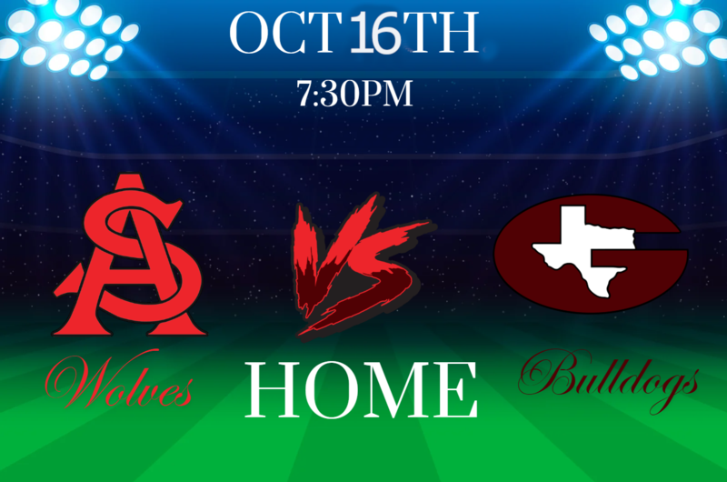 Garrison Bulldogs vs Wolves Friday Oct. 16