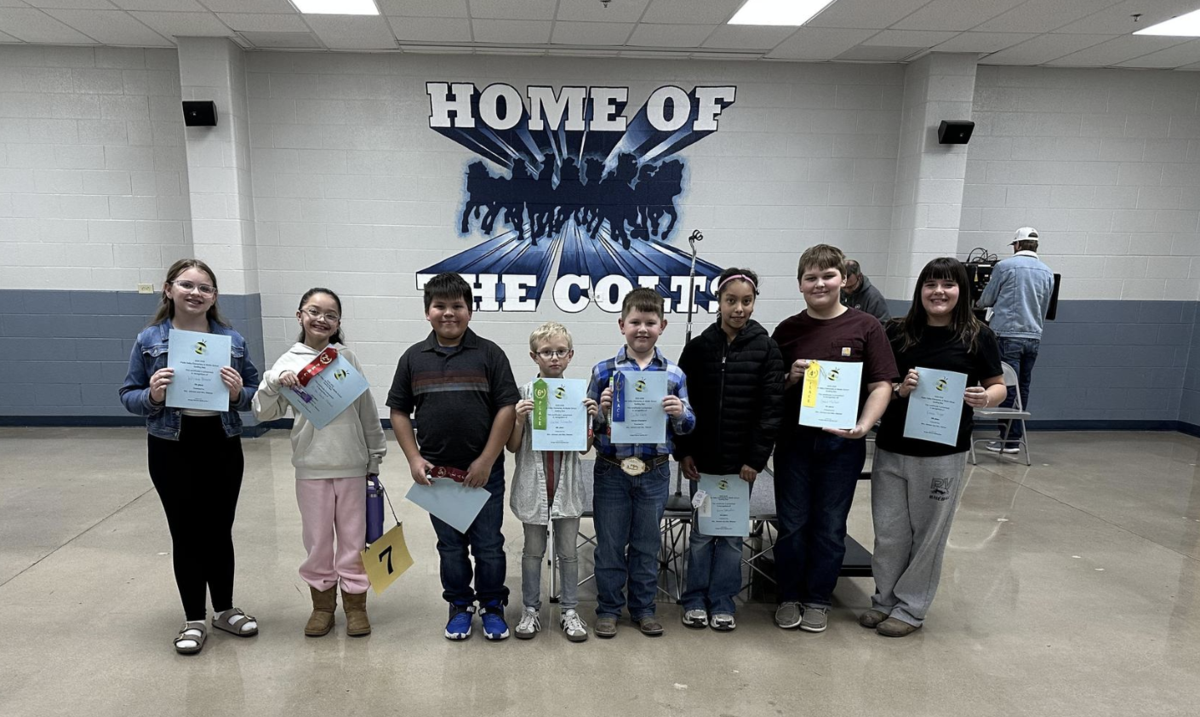 students smile at spelling bee