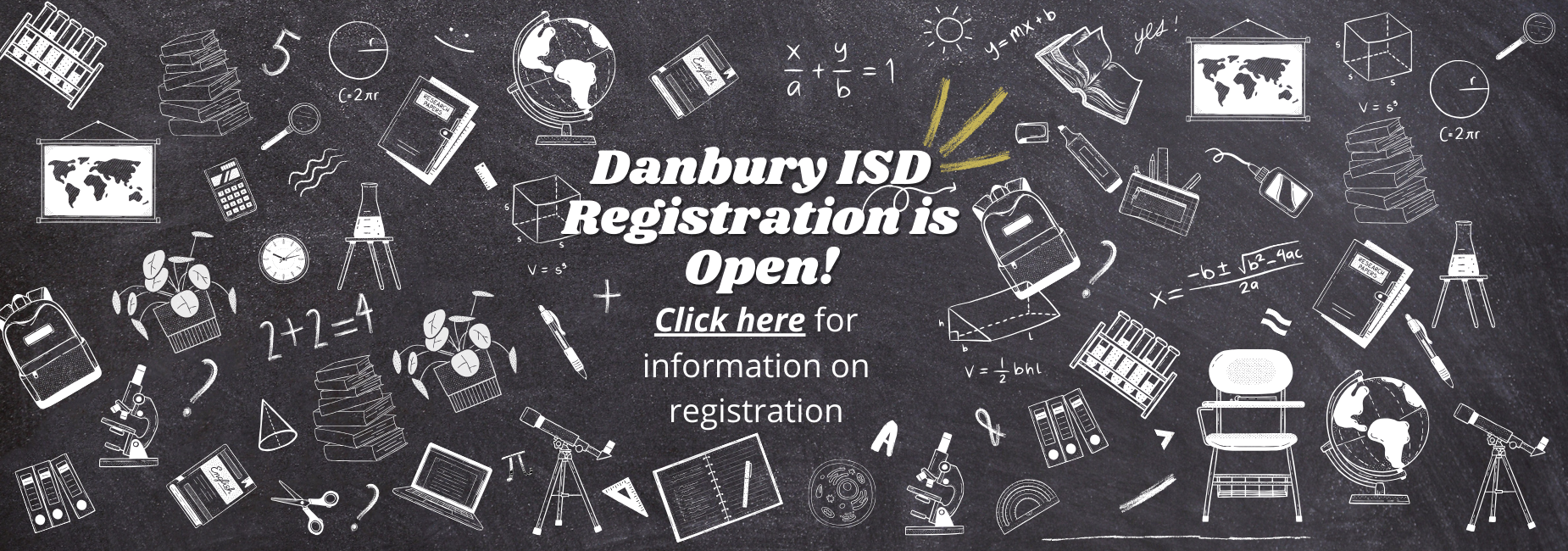 Image with link to DISD registration page