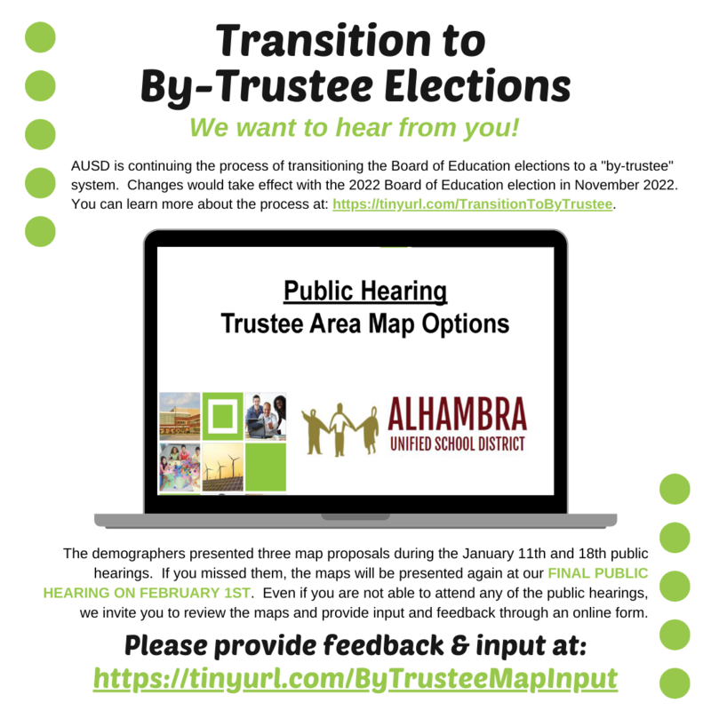 Community Input: Proposed By-Trustee Election Maps Featured Photo
