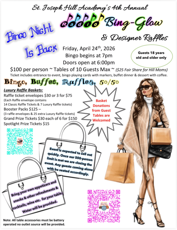 Bingo-Glow & Designer Raffles on April 24th Featured Photo