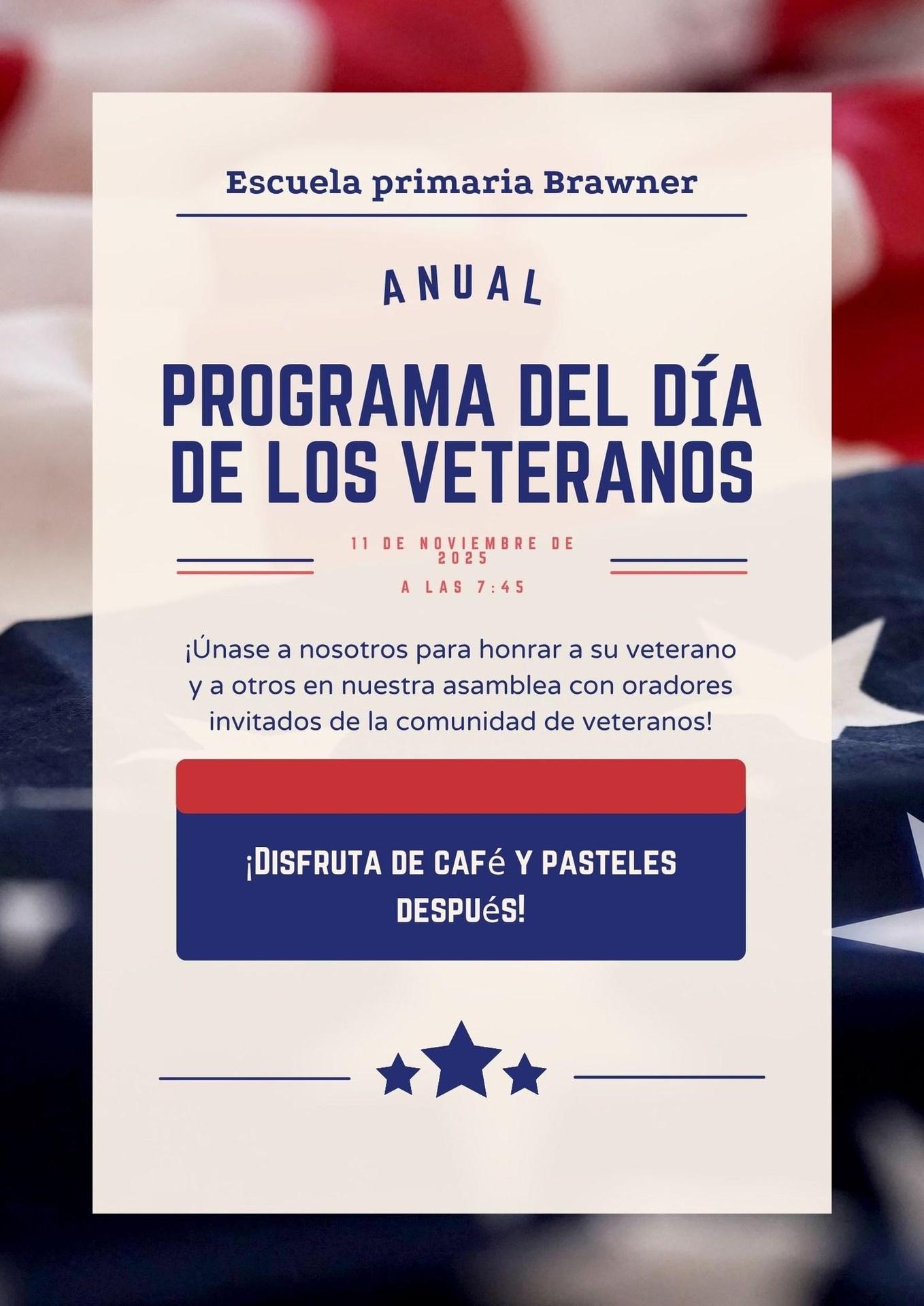 25-26 Veterans Day Program Flyer SPANISH