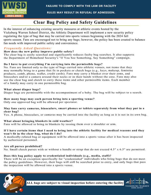 vwsd clear bag policy