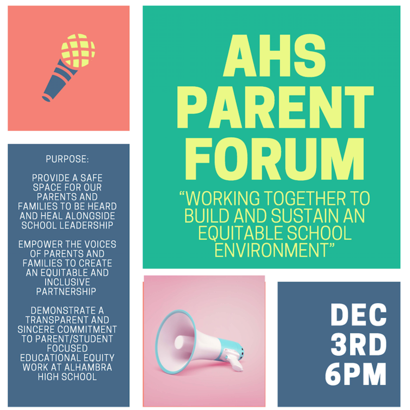 Alhambra High School Parent Forum on Equity Featured Photo