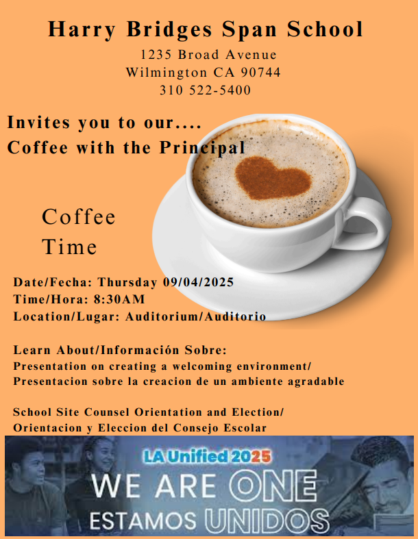 Coffee with the Principal
