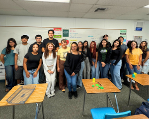 Photo of Lomeli in class with her students 2026 Group Photo
