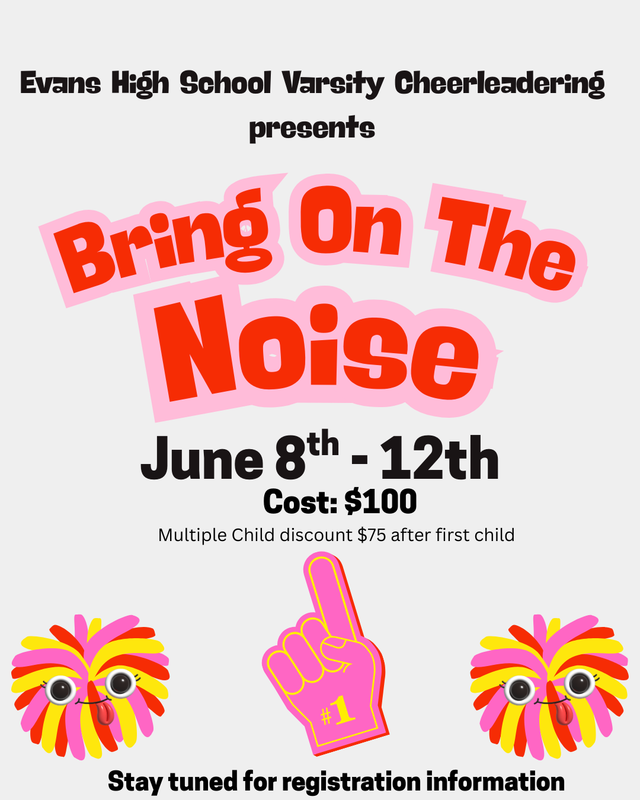 Cheerleading kiddie camp flyer