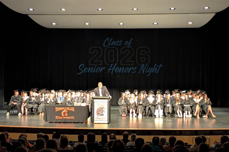 TKHS Class of 2026 seated for Honors Night.