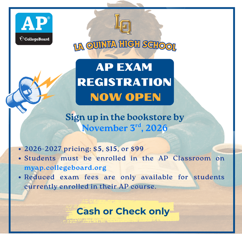 AP Exams - Forms due by November 3rd, 2026 Featured Photo