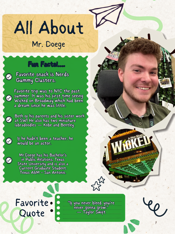 tylor doege about me flyer