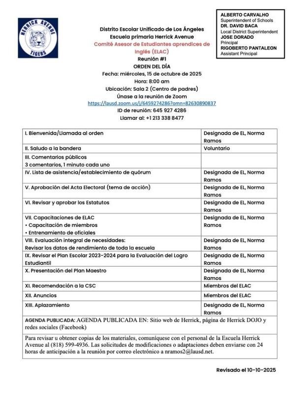 Agenda