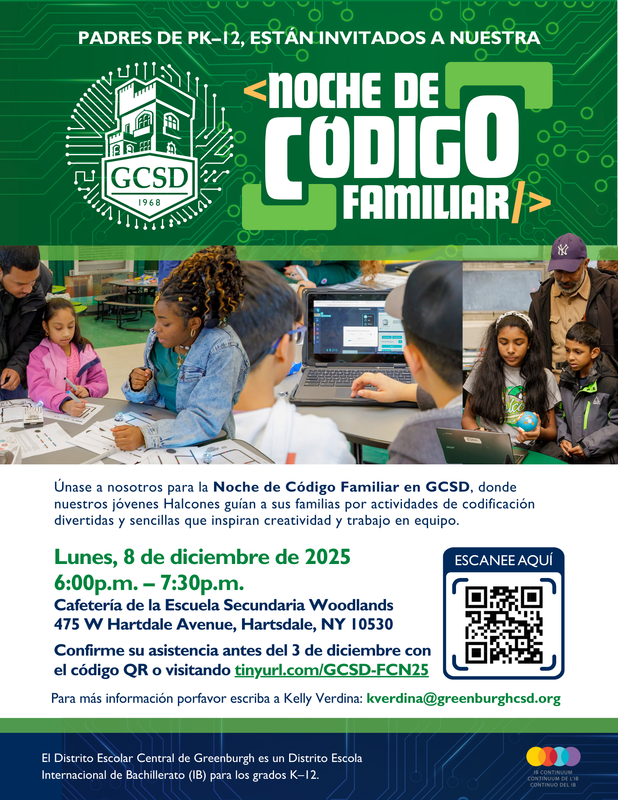 Family Coding  Night Flyer 2025 SPANISH