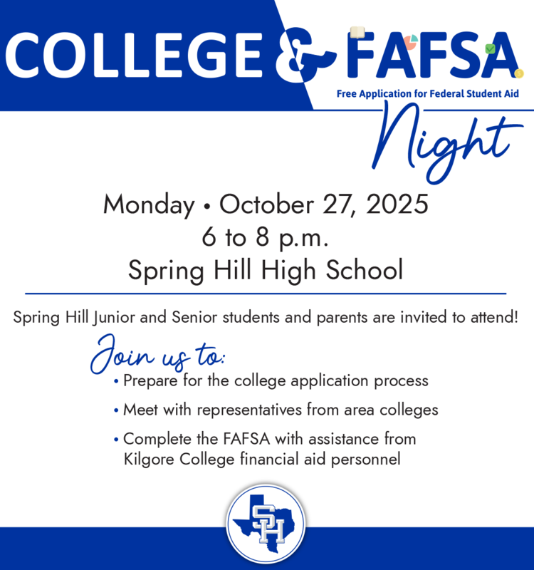SHISD College & FAFSA Night - Oct 27