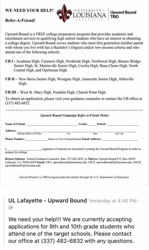 Upward Bound Form