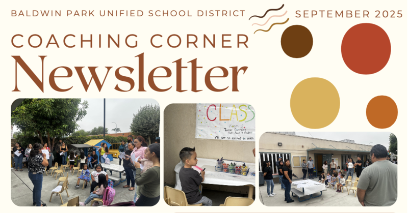 ECE Coaching Corner Newsletter Sept 2025 Featured Photo