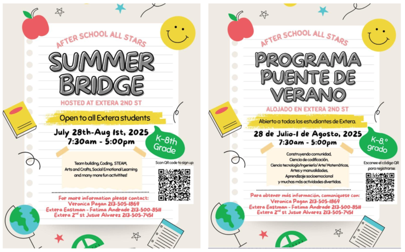 Summer Bridge Program / Programa Puente De Verano