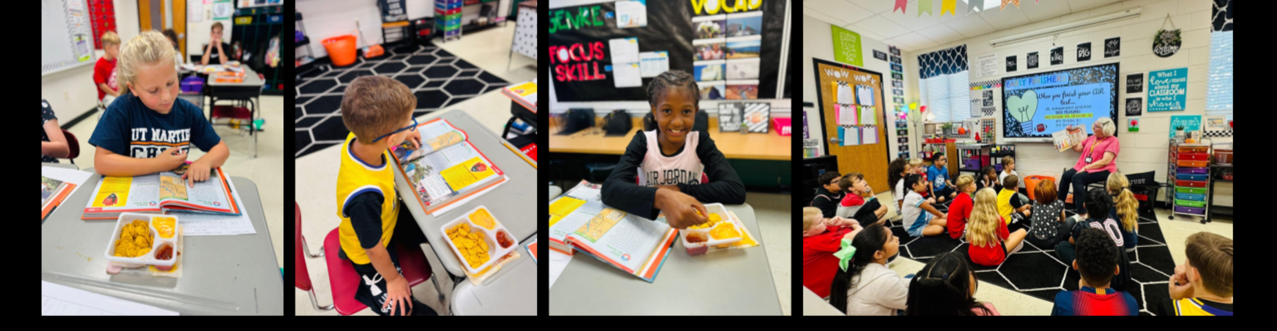 Mrs. Croft's pink block rotation got to enjoy “Taco Tuesday” with Mrs. Beth today! They loved her read-aloud and all the fun activities she planned for them. We are so thankful for everything she does for our classroom and the students at MES!
