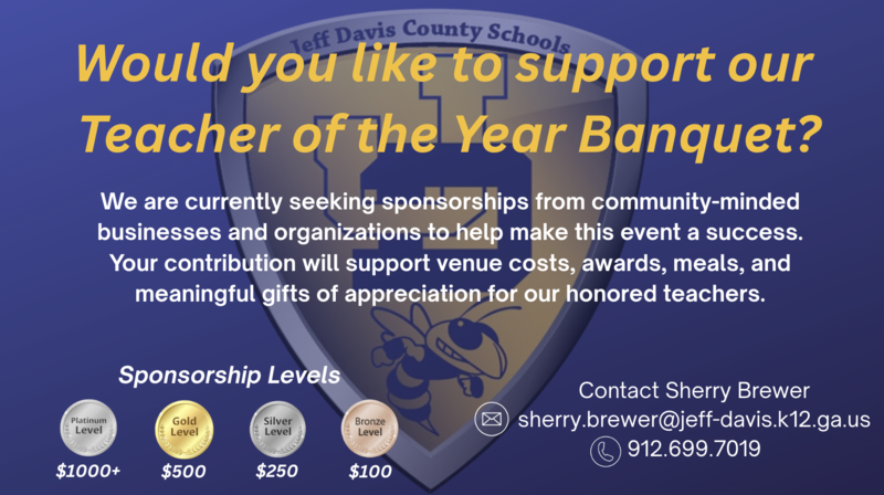 Teacher of the Year sponsors