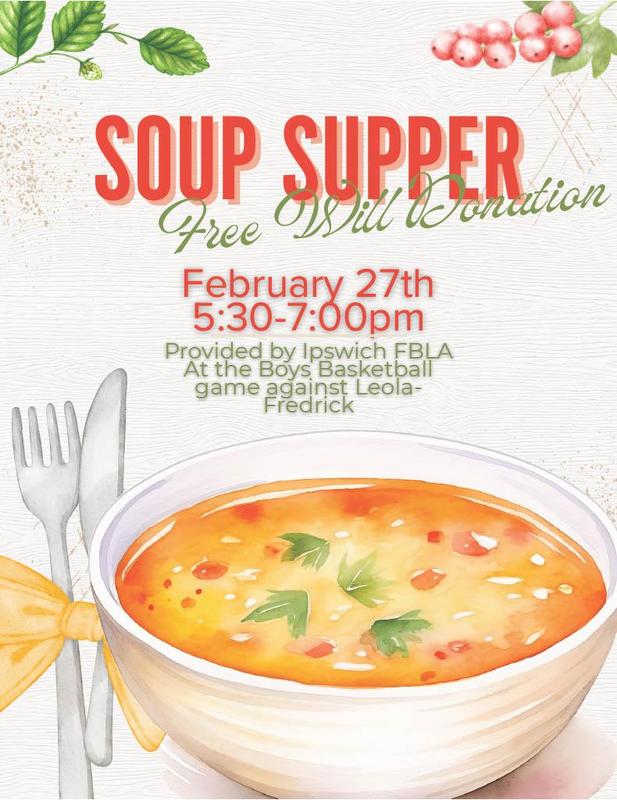 FBLA Soup Supper Feb. 26 from 5:30-7:00
