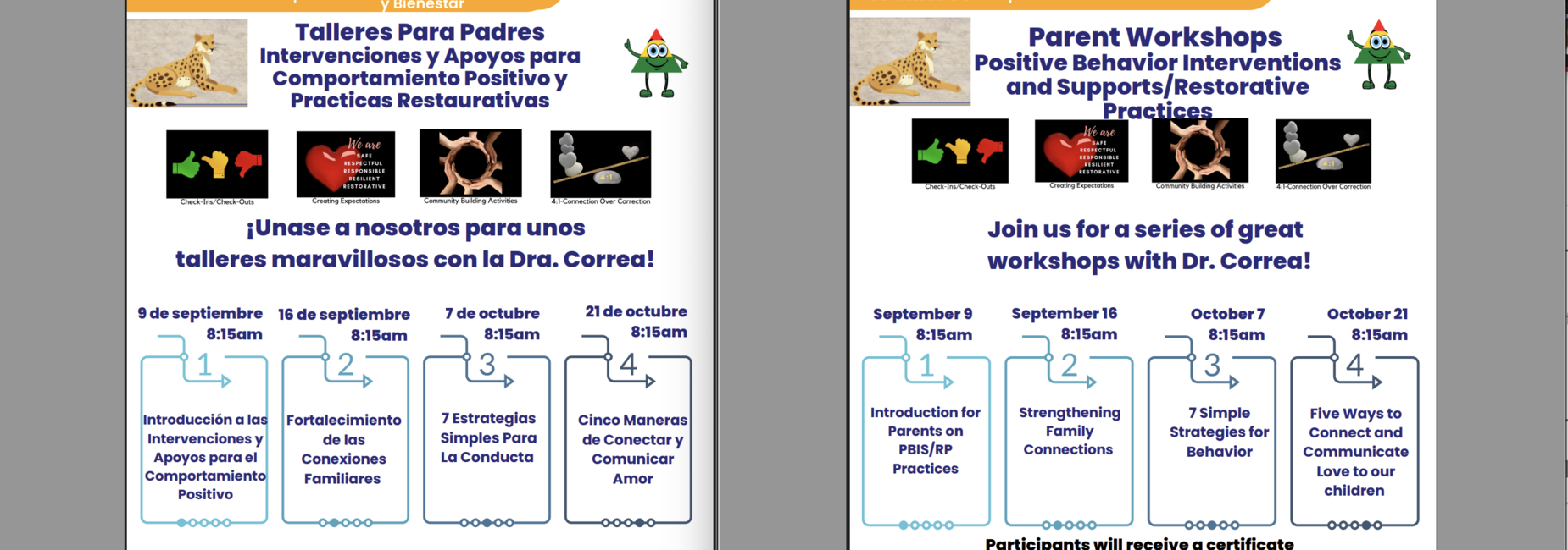 Parent Workshop Series!