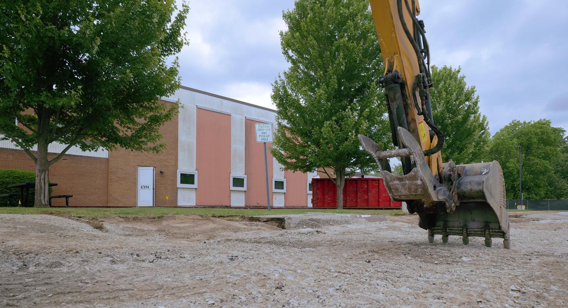 Construction Equipment at the Babcock Building