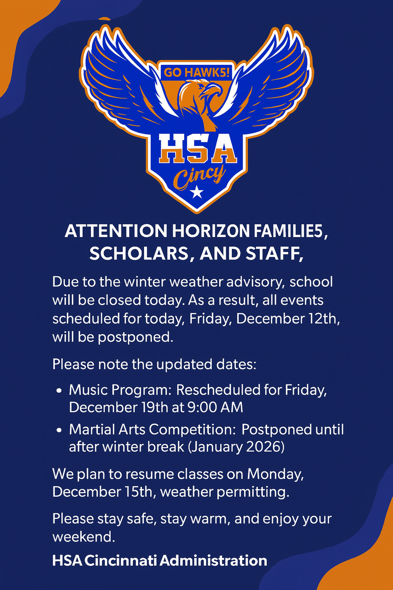 HSA Cincinnati is close today