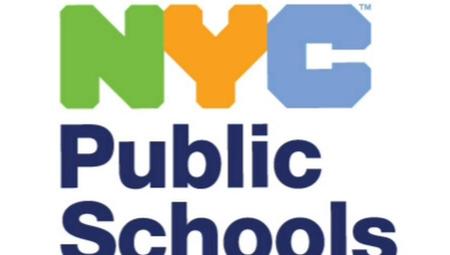 NYC Public Schools logo featuring colorful letters and bold text.