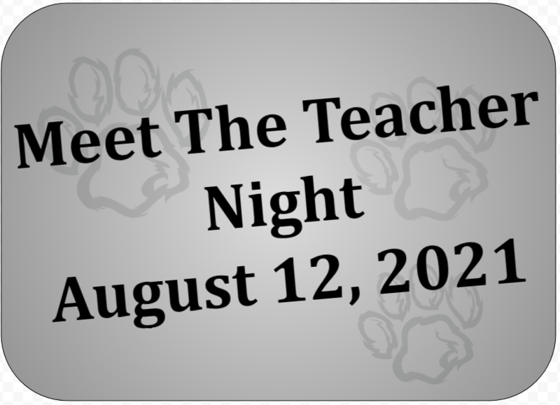 meet the teacher night august 12, 2021