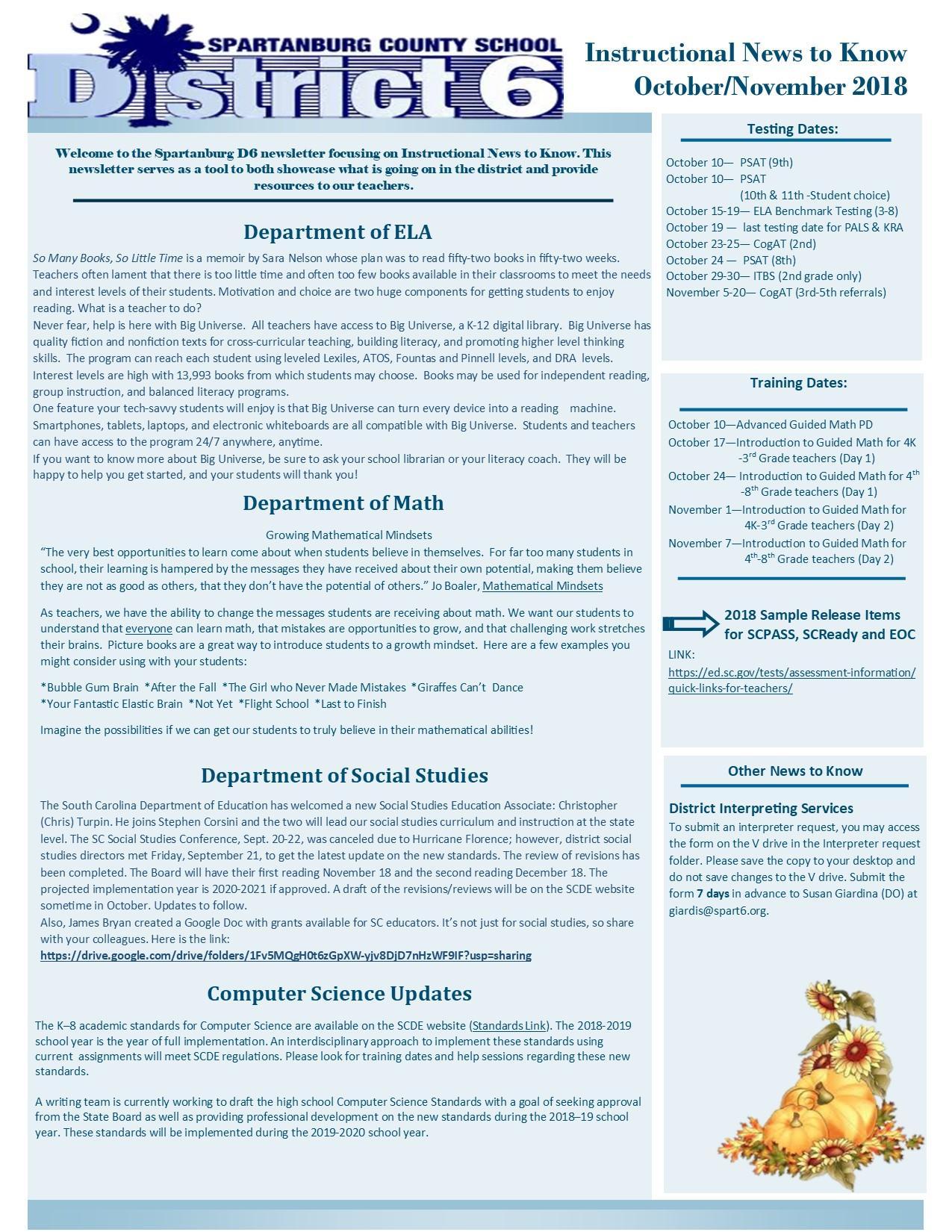 high school student newsletter examples www