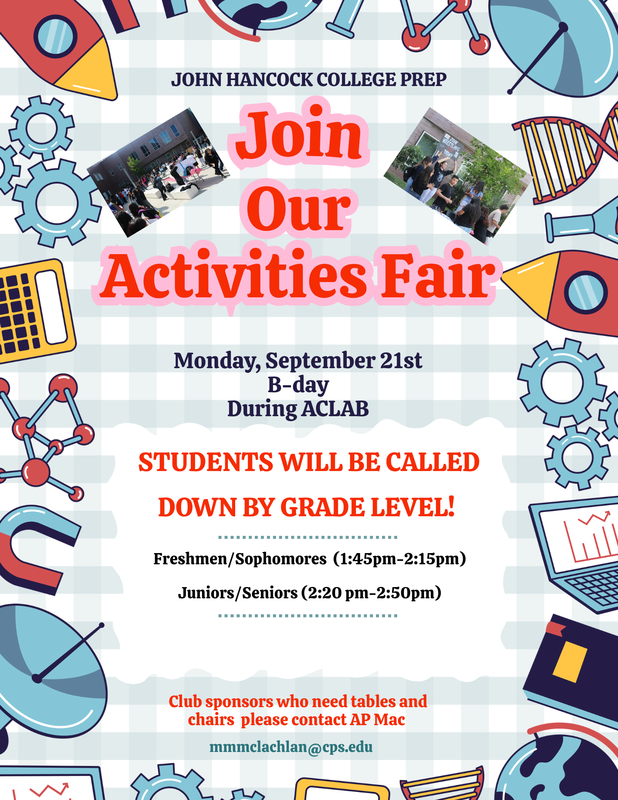 Activities Fair flyer