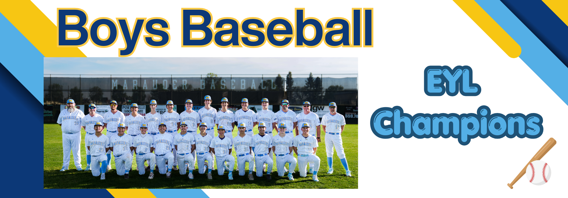 Boys Baseball EYL Champs