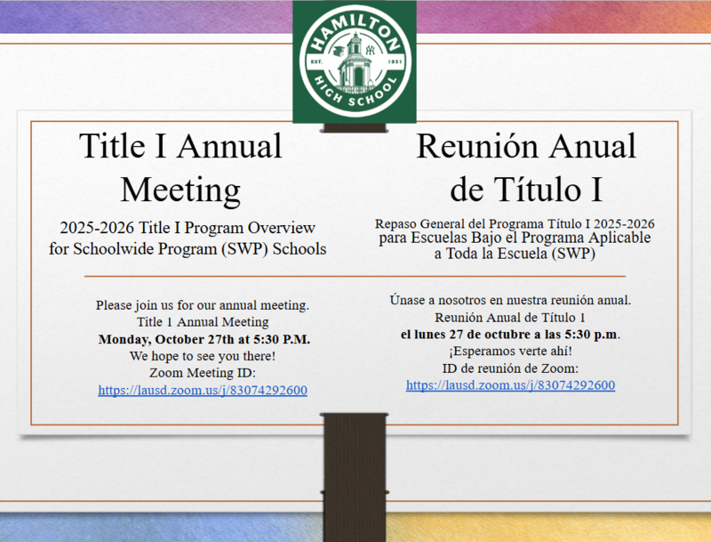 Title 1 Annual Meeting