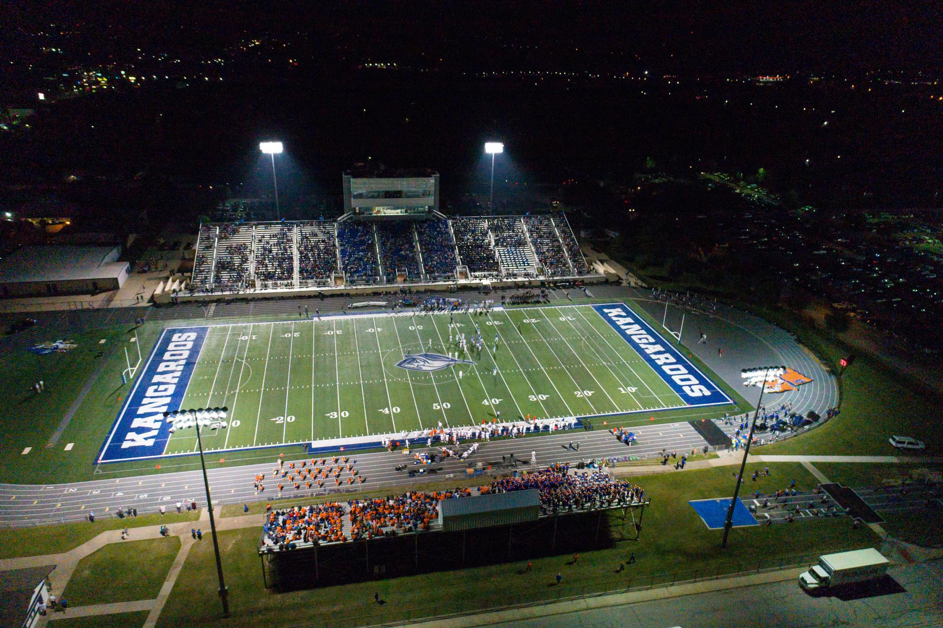 Kangaroo Stadium at Night