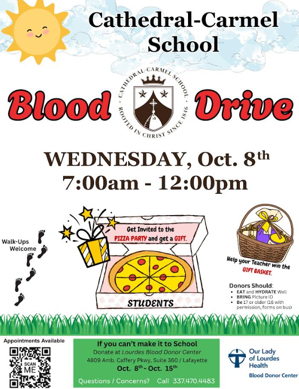 Lourdes Blood Drive @ CCS - Oct. 8th  7:00-12:00 Featured Photo
