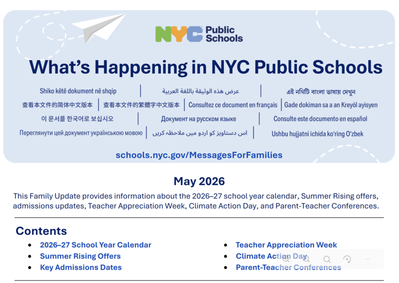 What's Happening in NYC Public Schools Featured Photo