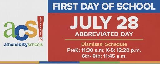 First day of school