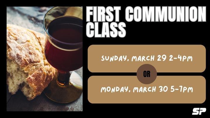 First Communion Class - March 29 & March 30 Featured Photo