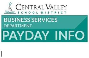 CVSD Logo with the words Business Services and Payday Info