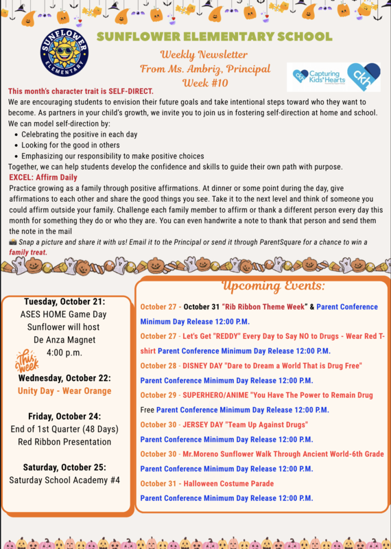 Sunflower Weekly Newsletter #10