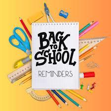 Textbook Pick-Up and First Day of School Reminders