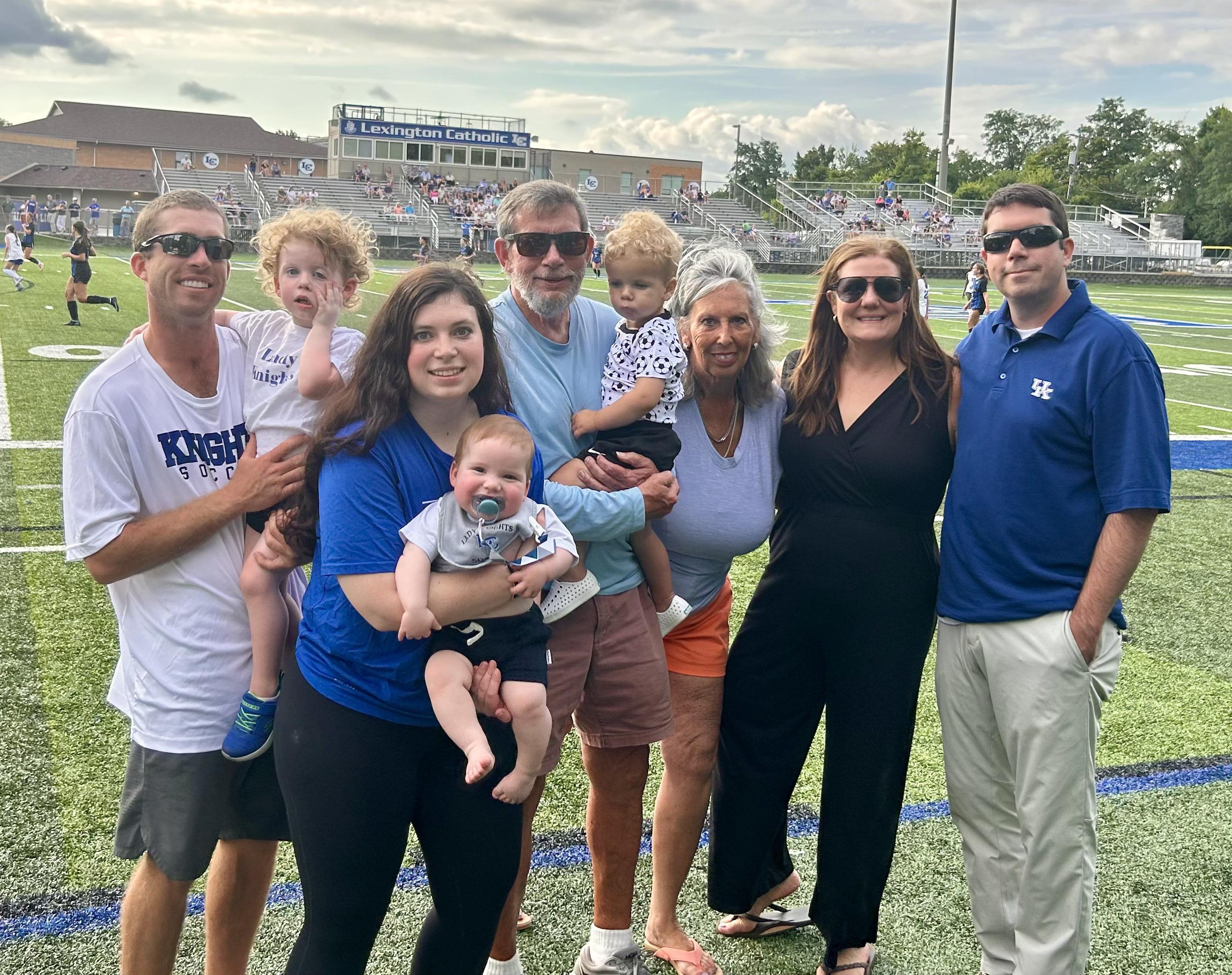 Coach Quigley and family 