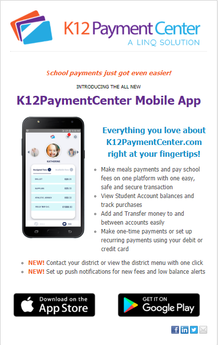 K12 Payment Center Mobile App Thumbnail Image