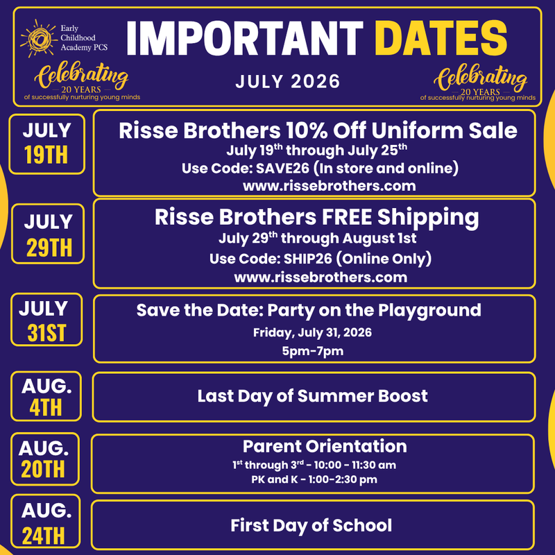 Weekly Guide to Key Dates & Events Featured Photo