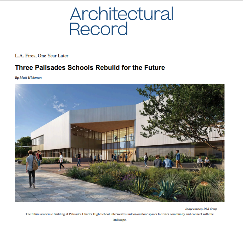 Architectural Record - L.A. Fires, One Year Later