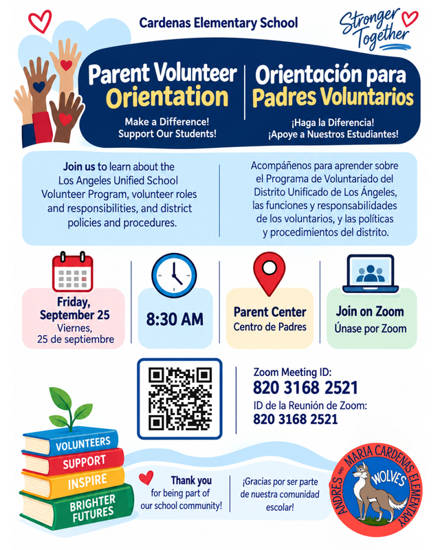 Parent Volunteer Orientation