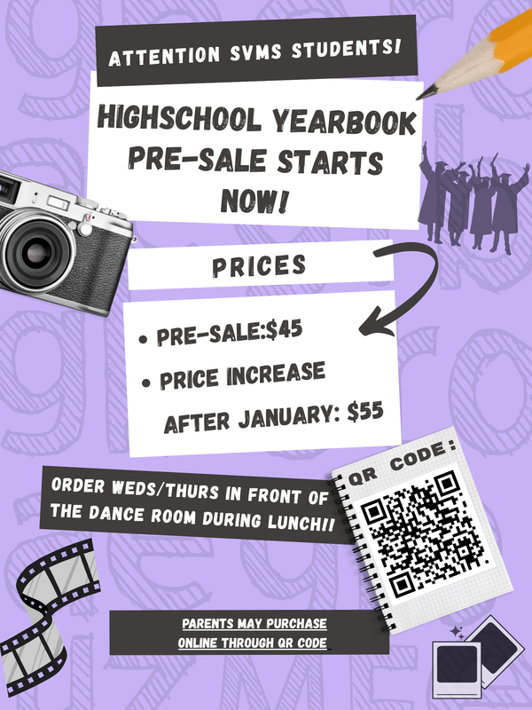 yearbook presale flyer