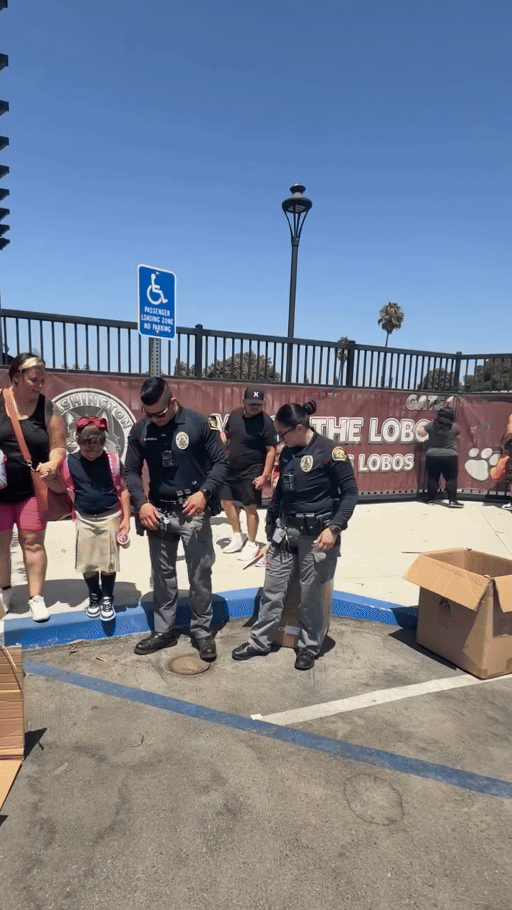 officers at school supporting our community